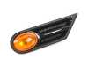 Bremmen Parts Side Turn Signal & Grille - Amber - Left 63137260201 View 2