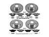 Power Stop Powerstop Z23 Evolution Sport Brake Upgrade Kit - Front & Rear - BMW E84 X1 sDrive28i K7024 View 1