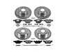 Power Stop Powerstop Z23 Evolution Sport Brake Upgrade Kit - Front & Rear - BMW E84 X1 xDrive28i K7025 View 1