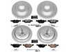Power Stop Powerstop Z23 Evolution Coated Brake Kit - Front and Rear - 01-05 BMW 325xi CRK874 View 1