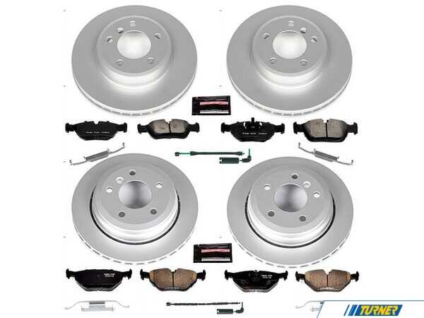 Power Stop Powerstop Z23 Evolution Coated Brake Kit - Front and Rear - 01-05 BMW 325xi CRK874