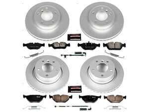 Powerstop Z23 Evolution Coated Brake Kit - Front and Rear - 03-08 BMW Z4 3.0i