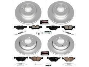 Powerstop Z23 Evolution Coated Brake Kit - Front and Rear - 99-06 BMW 32Xi