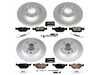 Power Stop Powerstop Z23 Evolution Coated Brake Kit - Front and Rear - 2003-05 BMW Z4 2.5i CRK4371 View 1