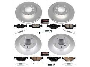 Powerstop Z23 Evolution Coated Brake Kit - Front and Rear - 2003-05 BMW Z4 2.5i