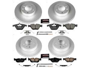 Powerstop Z23 Evolution Coated Brake Kit - Front and Rear - 2008-10 BMW 328i(x)