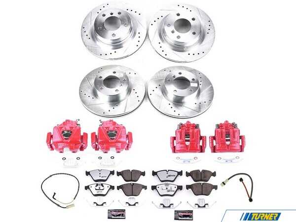 Power Stop PowerStop Z26 Street Warrior Brake & Caliper Kit - E9x 328i RWD KC4107-26