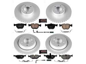 Powerstop Z23 Evolution Coated Brake Kit - Front and Rear - 2000-03 BMW 5 series