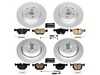 Power Stop Powerstop Z23 Evolution Coated Brake Kit - Front and Rear - 04-10 BMW X3 CRK5737 View 1