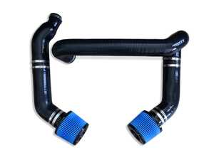 BMS Front Mount Performance Silicone Intake - Blue Filters