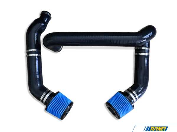 Burger Motorsports BMS Front Mount Performance Silicone Intake - Blue Filters S58FMSILINT-BLU