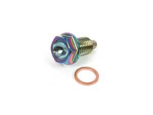 Vargas Burnt Titanium Magnetic Oil Drain Plug - M12 X 1.5