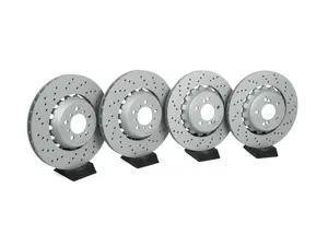 Zimmermann Front & Rear Brake Rotors - Cross Drilled - 380x30mm Front & 370x24mm Rear - BMW F8X M2 M3 M4