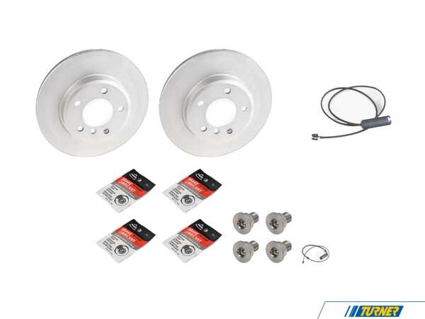 Packaged by Turner Front & Rear Brake Service Kit - Z3 3.0i 34116855152AKT2