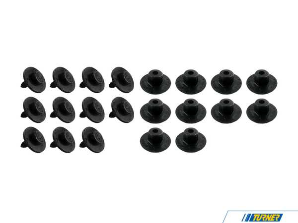 Genuine BMW Rear Fender Liner Hardware Kit E923RFNDLNINSKT