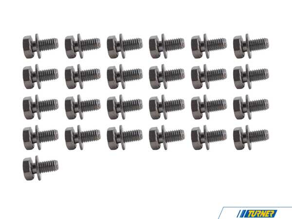 Genuine BMW Hex Bolt With Washer - Pack Of 25 07119900268KT
