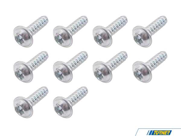 Genuine MINI Oval Head Screw - Pack Of 10 11127549986KT
