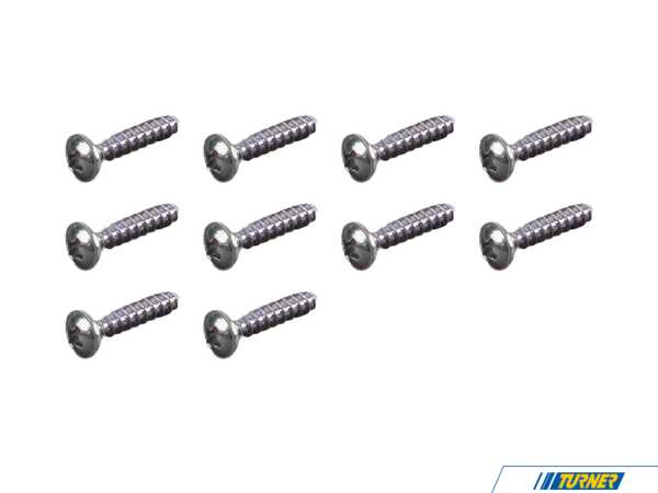 Genuine BMW Screw - Pack Of 10 07129905612KT