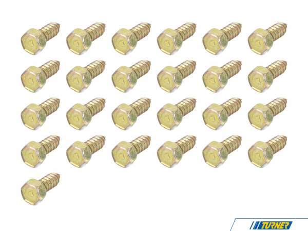 Genuine BMW Sheet Screw - Pack Of 10 07119916822KT