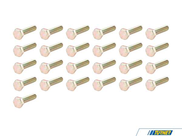 Genuine BMW Hex Bolt - Pack Of 25 07119913676KT