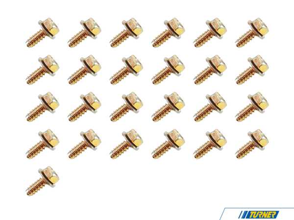 Genuine BMW Hex Head Screw - Pack Of 25 07119916987KT
