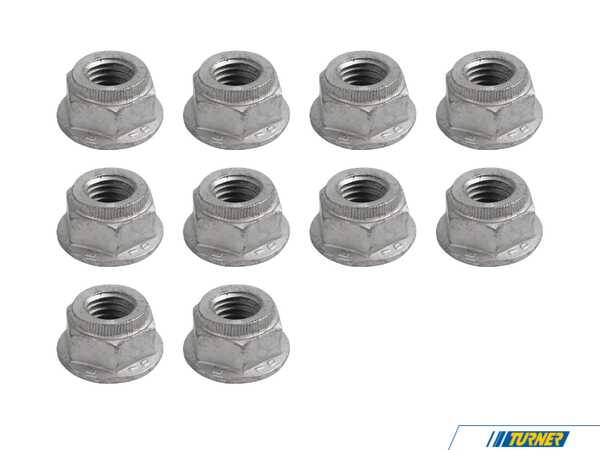 Genuine BMW Hex Nut - Pack Of 10 07119905032KT