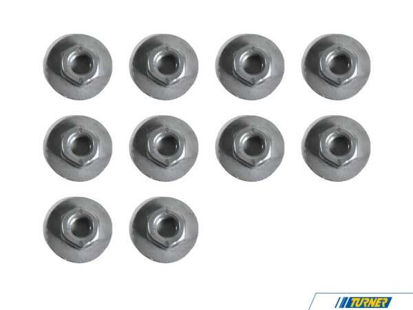 Genuine BMW Hex Nut - Pack Of 10 07129905411KT