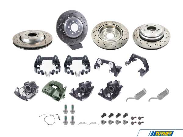 Packaged by Turner Complete Front/Rear CSL Brake Upgrade - E46 M3 34000429573
