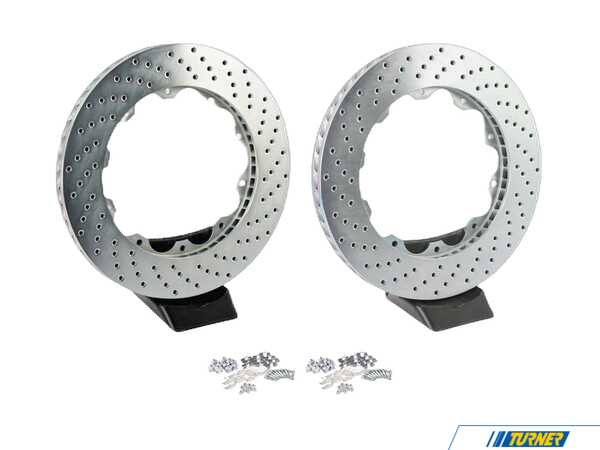 Brembo 380x34 Brembo Brake Kit Cross-Drilled Rotors (Pair - Left and Right) BREMBO-380-34-CD