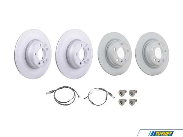 Genuine BMW Front And Rear Brake Rotors Set 34106797602TMKT