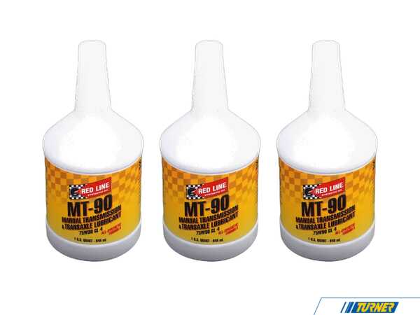 Redline MT-90 Manual Transmission Fluid 75w90 - 3 Quart RLMT903KT