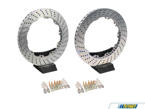 Brembo Rear Rotor Re-Ring Kit - 380x28mm Drilled Rotor Rings 906548KT