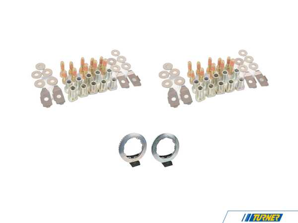 Brembo Rear Rotor Re-Ring Kit - 380x28mm Type 1 Slotted Rotor Rings 906551KT