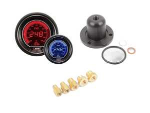 Oil Temperature Sensor And Gauge Kit - Blue & Red - Multiple BMWs