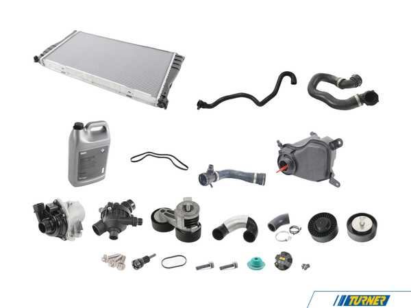 Packaged by Turner Cooling System overhaul Kit - E82/88 135i E9X 335i/xi/ix N54 manual trans 11537558522KT3