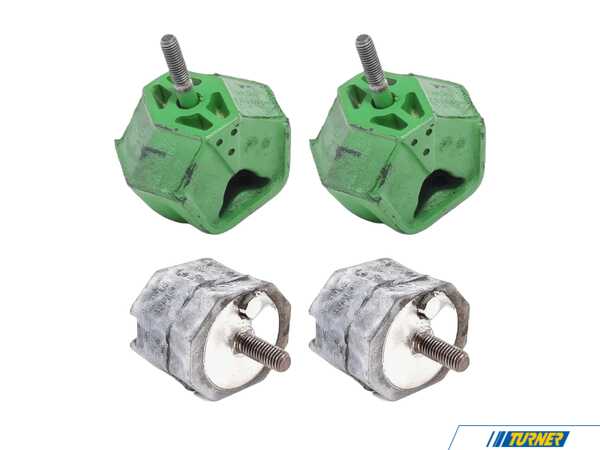 Packaged by Turner Genuine BMW Engine And Manual Transmission Mount Kit - E24 635CSi (09/1985+) E24635DMKT2