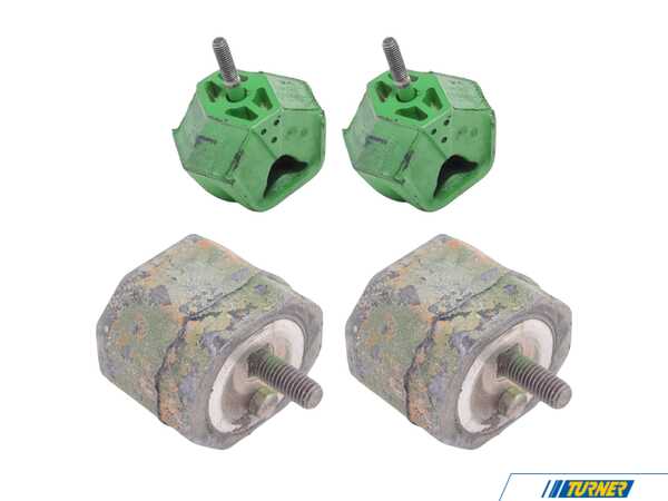 Packaged by Turner Genuine BMW Engine And Auto Transmission Mount Kit - E24 635CSi (09/1983+) E24635DMKT3