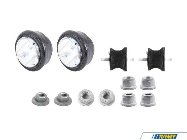Packaged by Turner OE Engine and Transmission Mount Kit - E46 323i/Ci 325i/Ci 328i/Ci 330i/Ci E46DMKT
