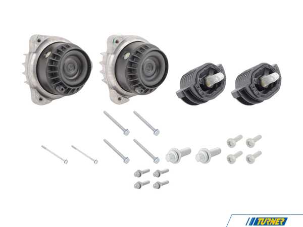Packaged by Turner Genuine BMW Engine And Transmission Mount Kit - F07/10 550i, F01/02 750i/Li f10550idmKT