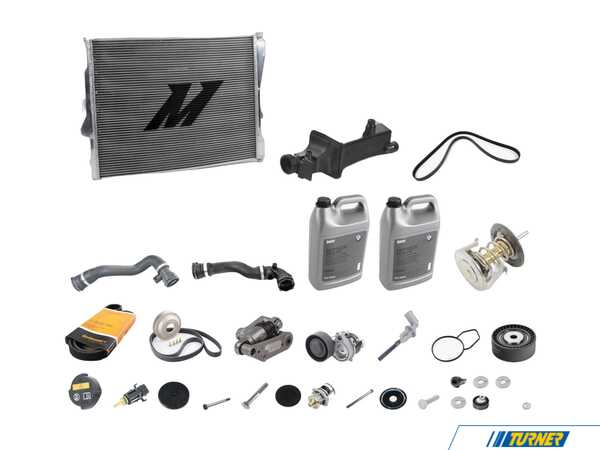 Packaged by Turner High Performance Cooling System Upgrade - E46 Non-M w/ Manual Transmission (09/2002+) e46nonmpcKT
