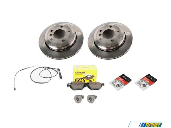 Packaged by Turner Rotor And Pad Replacement Package - Rear - E46 325xi e46xrprpKT3