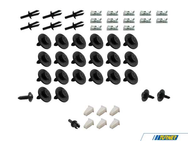 Genuine BMW Fender Liner Hardware Kit - Priced For One Sides 51717136679KT1