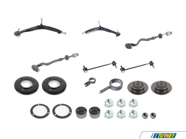 Packaged by Turner Turner Front Suspension Refresh Kit - Level 3 - E36 325i/is M50 2.5L (up to 06/1992) T31126758513KT