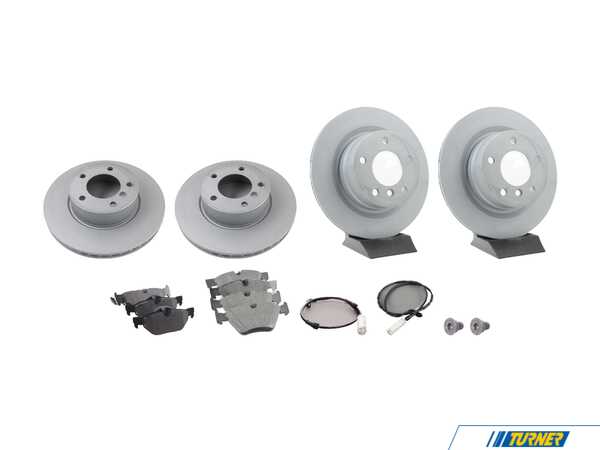 Packaged by Turner Rotor And Pad Replacement Package - Front And Rear - E82/88 128i (up To 10/2010) t34116772669KT