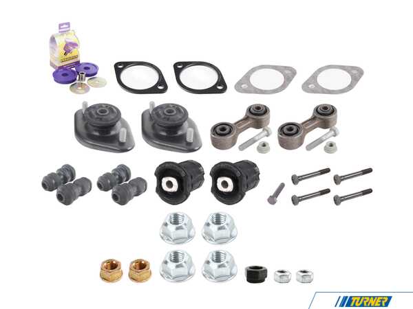 Packaged by Turner Turner Rear Suspension refresh Kit - Level 2 - Z3 3.0i, M Coupe/Roadster T33329061945KT4