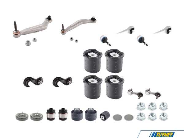 Packaged by Turner Turner Rear Suspension Refresh Kit - Level 2 - E39 540i Sedan (up to 12/2001 w/ EDC) T33521091711KT1