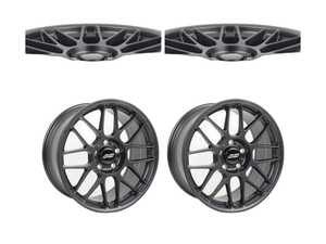 18" APEX ARC-8 Staggered Wheel Set - Satin Black