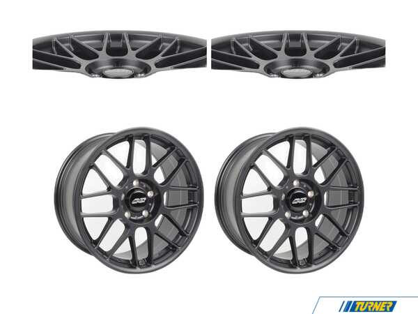 APEX Wheels 18" APEX ARC-8 Staggered Wheel Set - Satin Black ARC81885H95LSKT2
