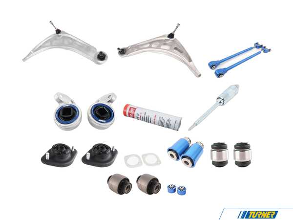 Packaged by Turner Front And Rear Performance Suspension Upgrade Kit - E46 Non M - Coupe and Sedan E46NONMPSOTKT
