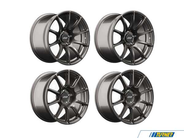 APEX Wheels SM-10 18x9.5 18x10.5 ET22 Anthracite Staggered Set  SM101895ET22KT3